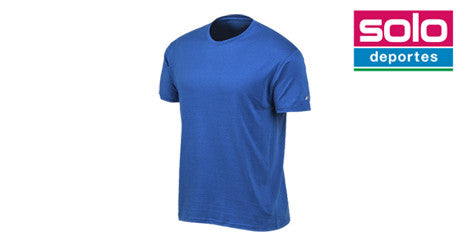 Remera Flash Entrenamiento Cuello Redondo Azul