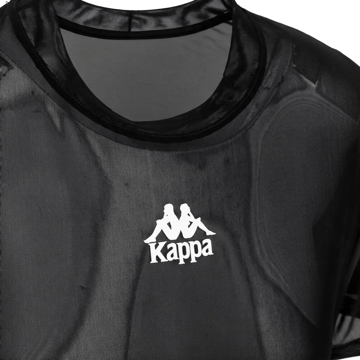 Remera Kappa Authentic Terra Mujer Negra