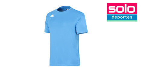 Remera Kappa De Entrenamiento Brizzo Celeste