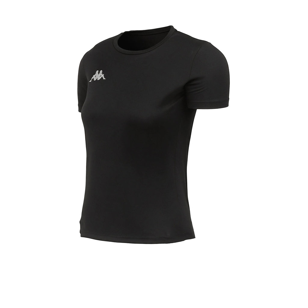Remera Kappa Eria 2 Mujer Negra