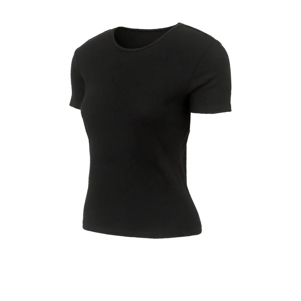 Remera Lisa Mujer Negra