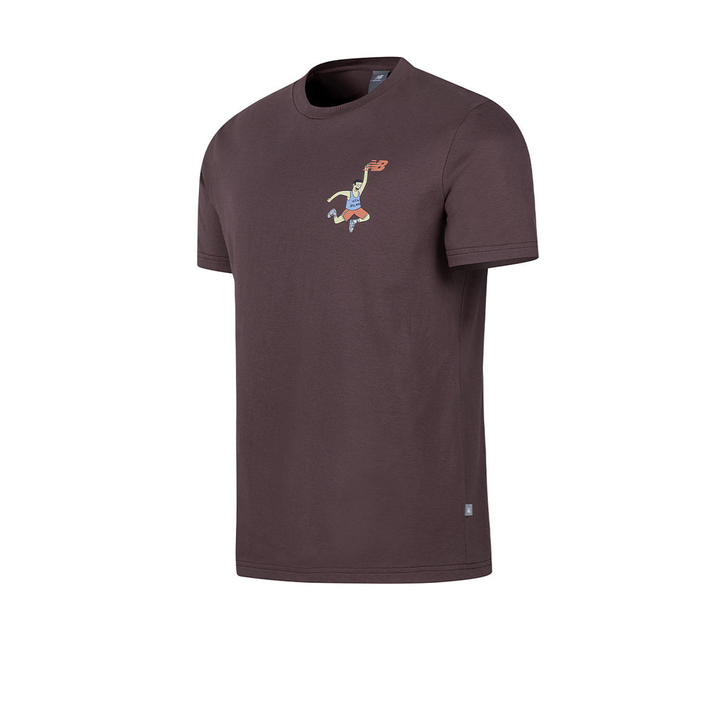 Remera New Balance Athletics Hoops Bordo