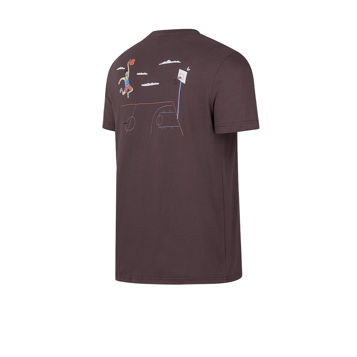 Remera New Balance Athletics Hoops Bordo
