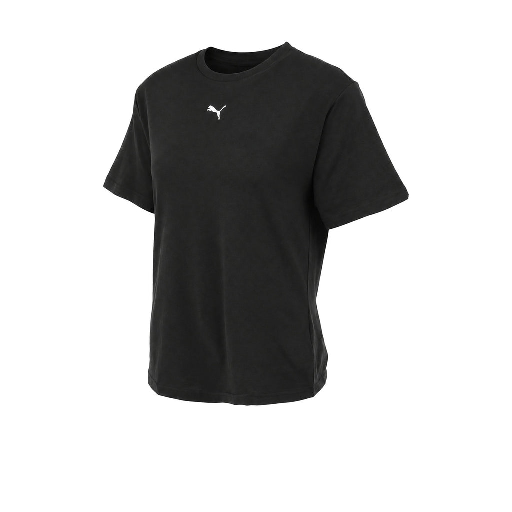 Remera Puma Essentials Relaxed Mujer Negra