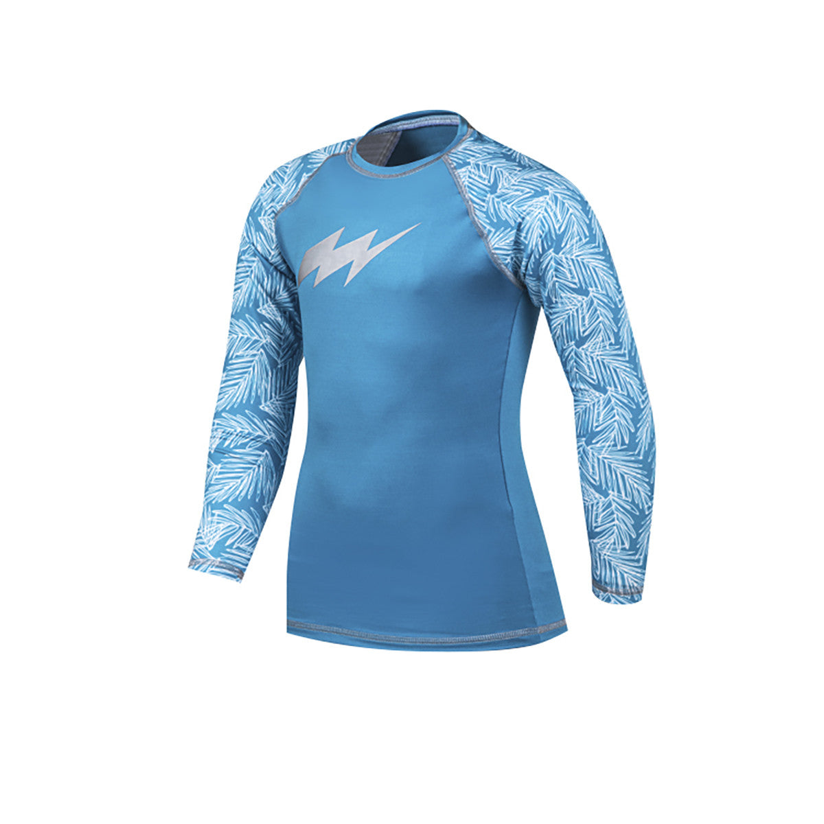 Remera UV50 Manga Larga Sublimada Flash Summer Niño Celeste