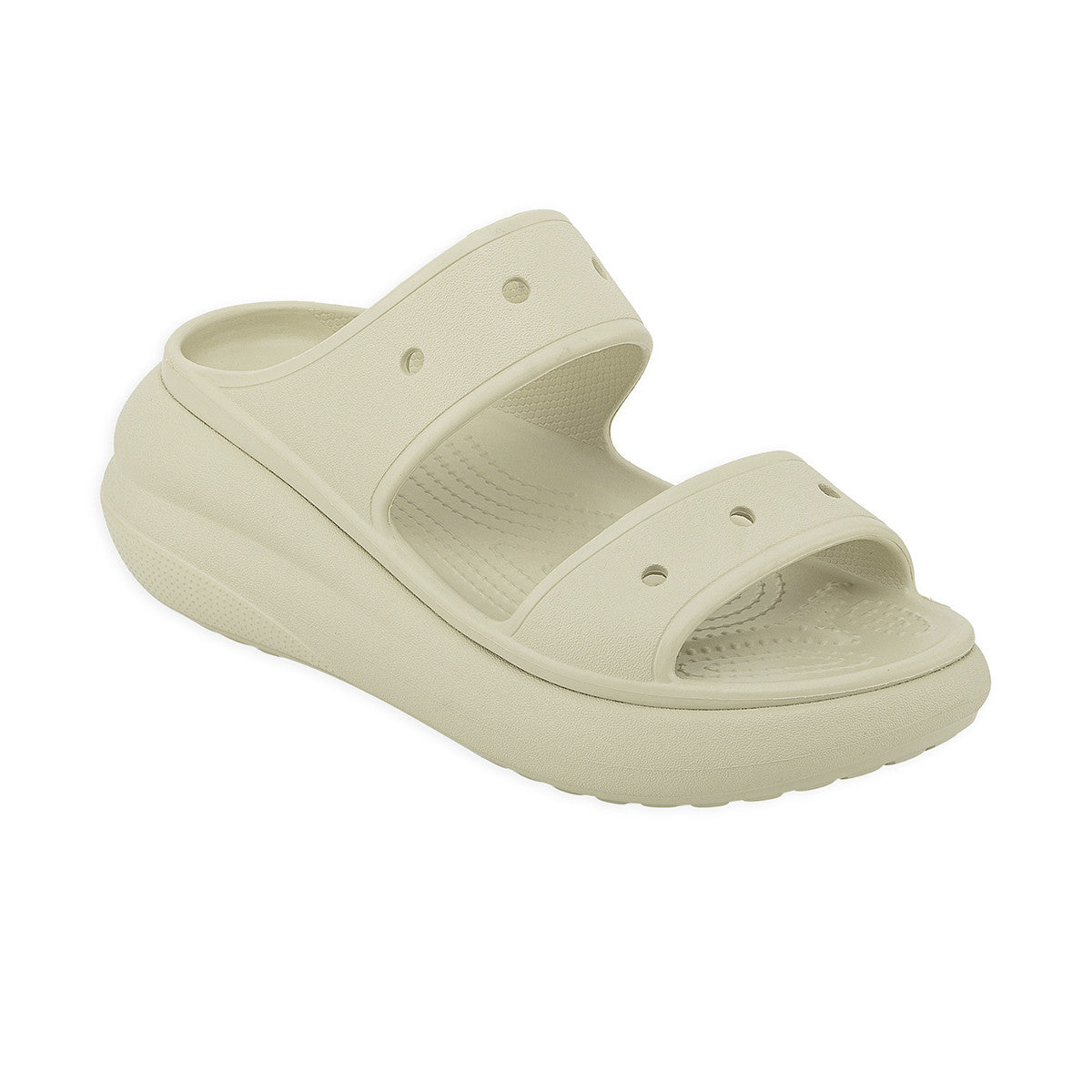 Sandalias Crocs Classic Crush Mujer Beige