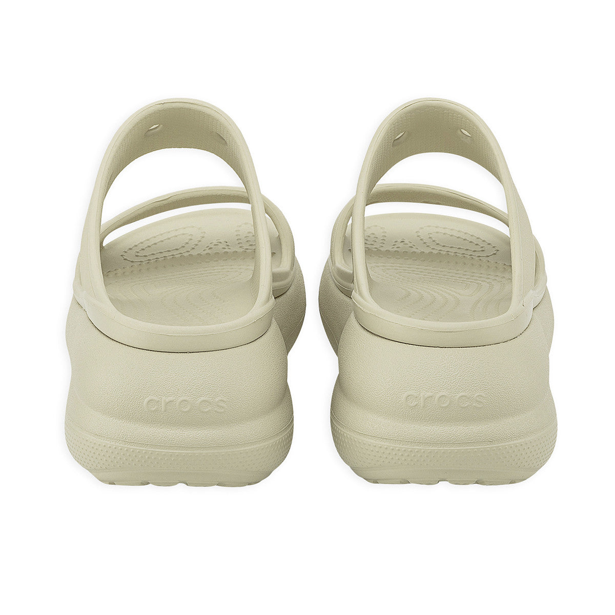 Sandalias Crocs Classic Crush Mujer Beige