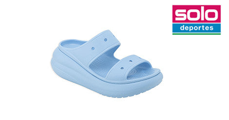 Sandalias Crocs Classic Crush Mujer Celeste