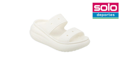 Sandalias Crocs Classic Crush Mujer Blanca
