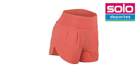 Short Asics De Running Road 3.5 Mujer Coral