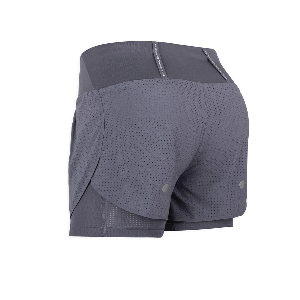 Short Con Calza Asics De Running 3.5 Road Mujer Violeta