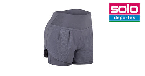 Short Con Calza Asics De Running 3.5 Road Mujer Violeta