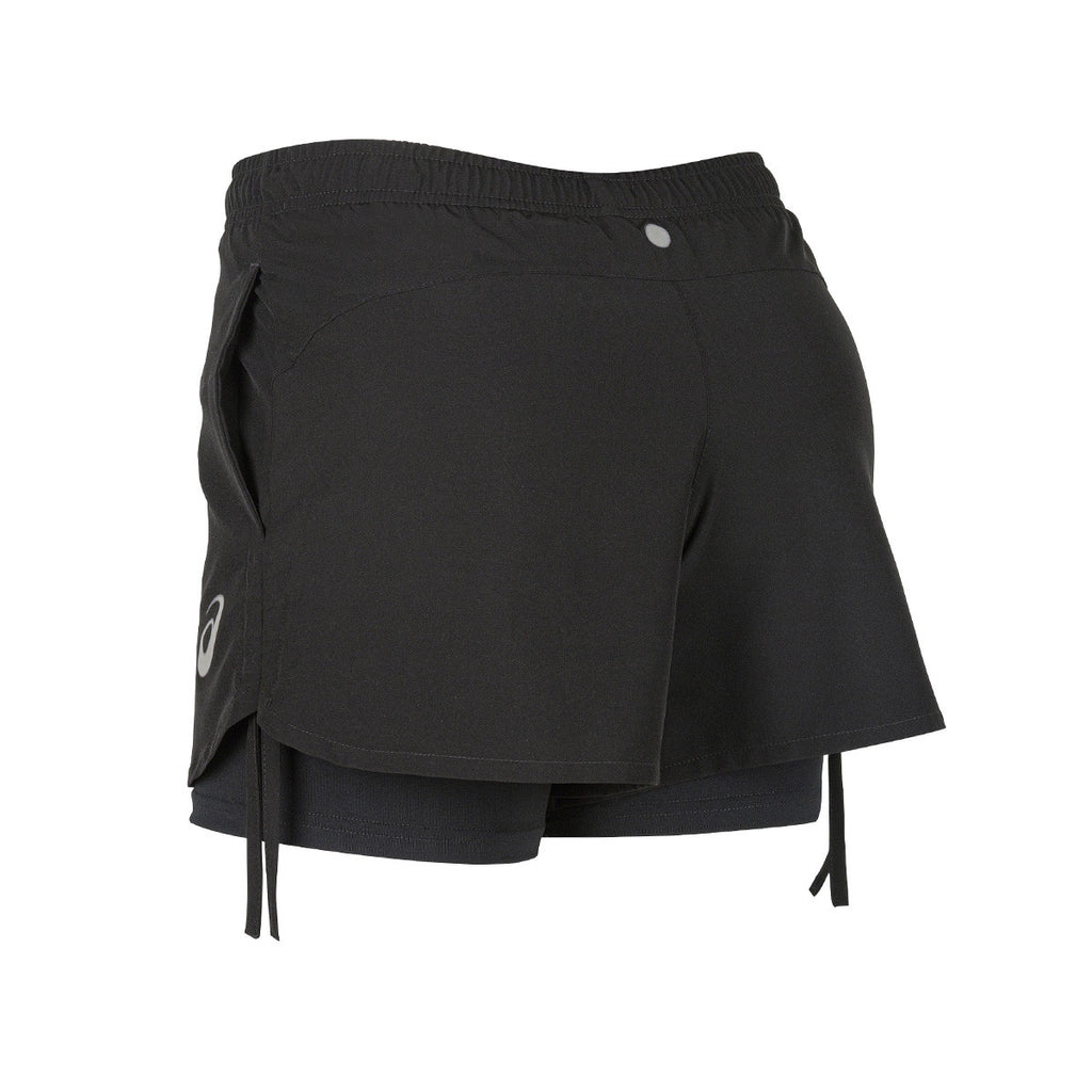 Short Con Calza Asics De Running Mujer Negro