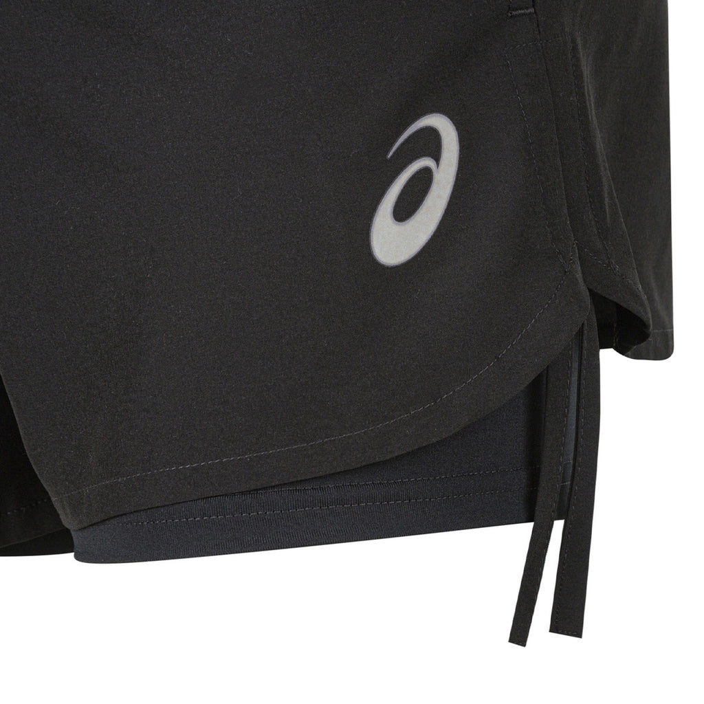 Short Con Calza Asics De Running Mujer Negro