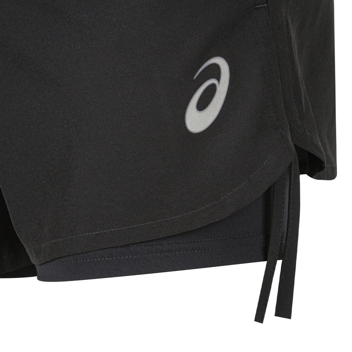 Short Con Calza Asics De Running Mujer Negro