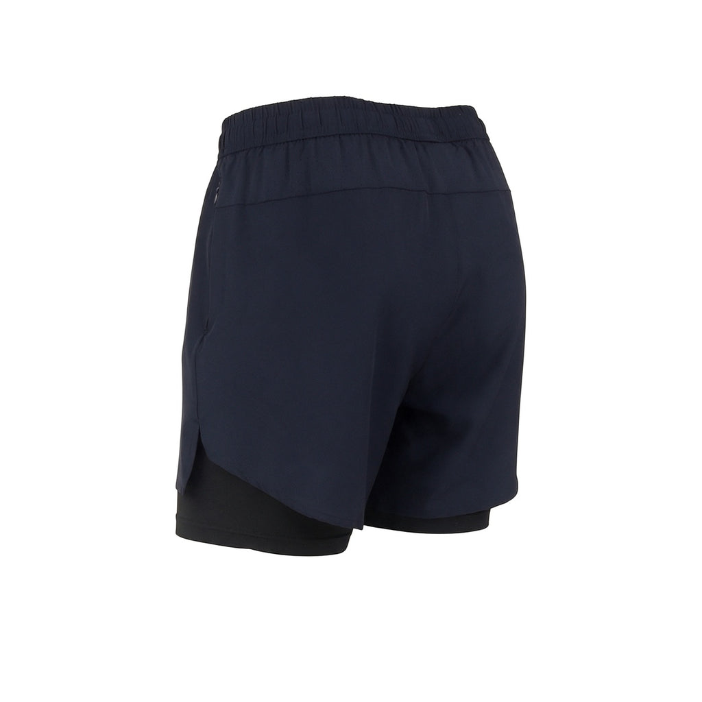 Short Con Calza De Running Azul