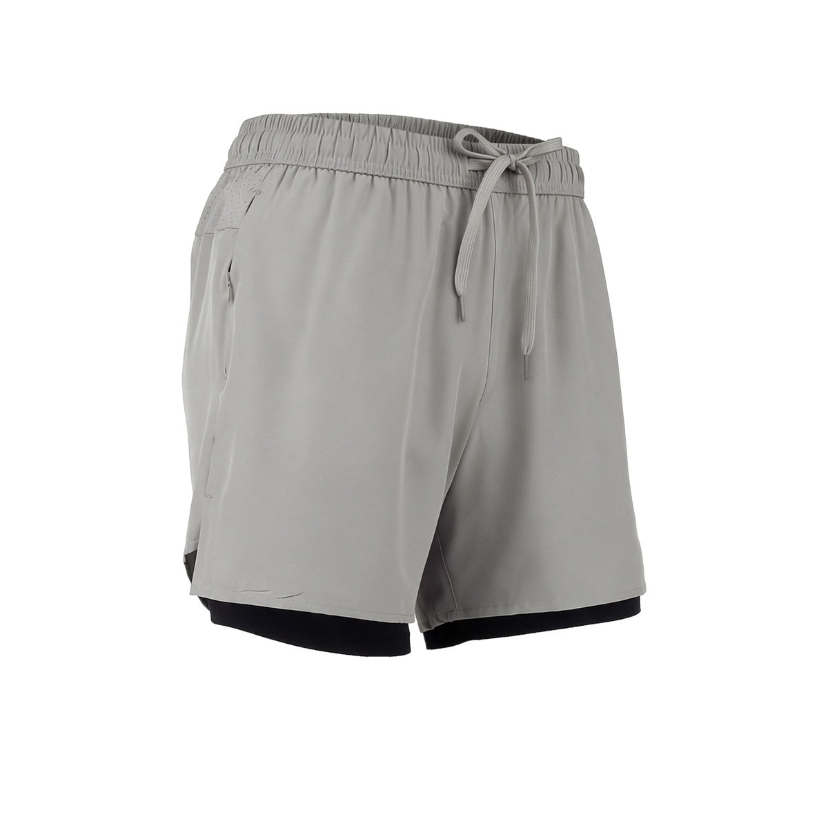 Short Con Calza De Running Gris