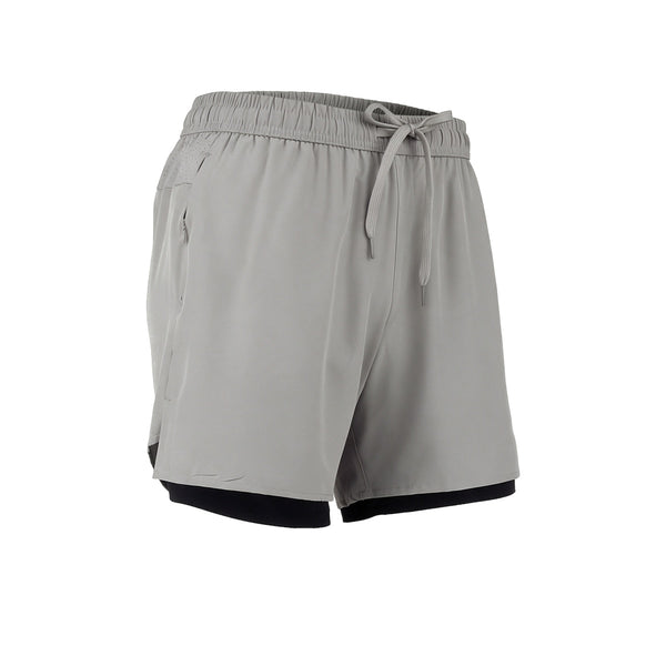 Short Con Calza De Running Gris