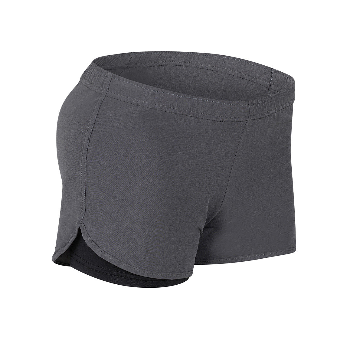 Short Con Calza Folau De Entrenamiento Mujer Gris