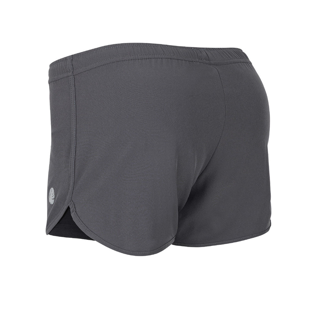 Short Con Calza Folau De Entrenamiento Mujer Gris