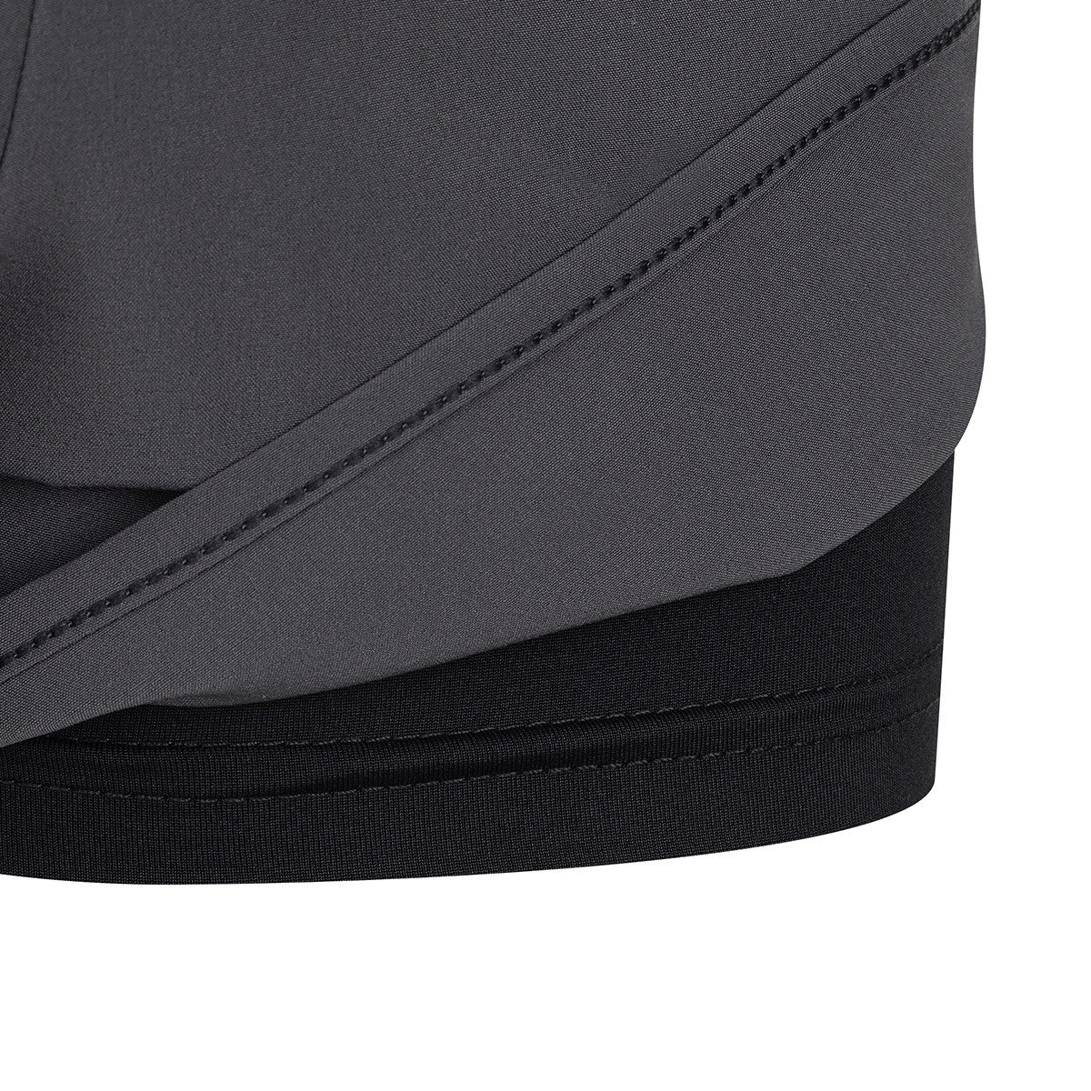 Short Con Calza Folau De Entrenamiento Mujer Gris