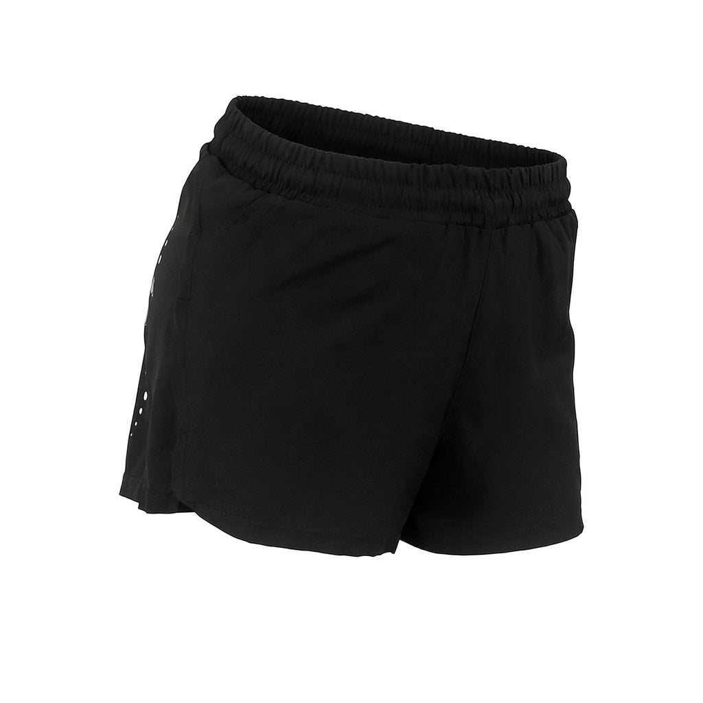 Short Con Calza Kappa De Running Fesab 2 Mujer Negra