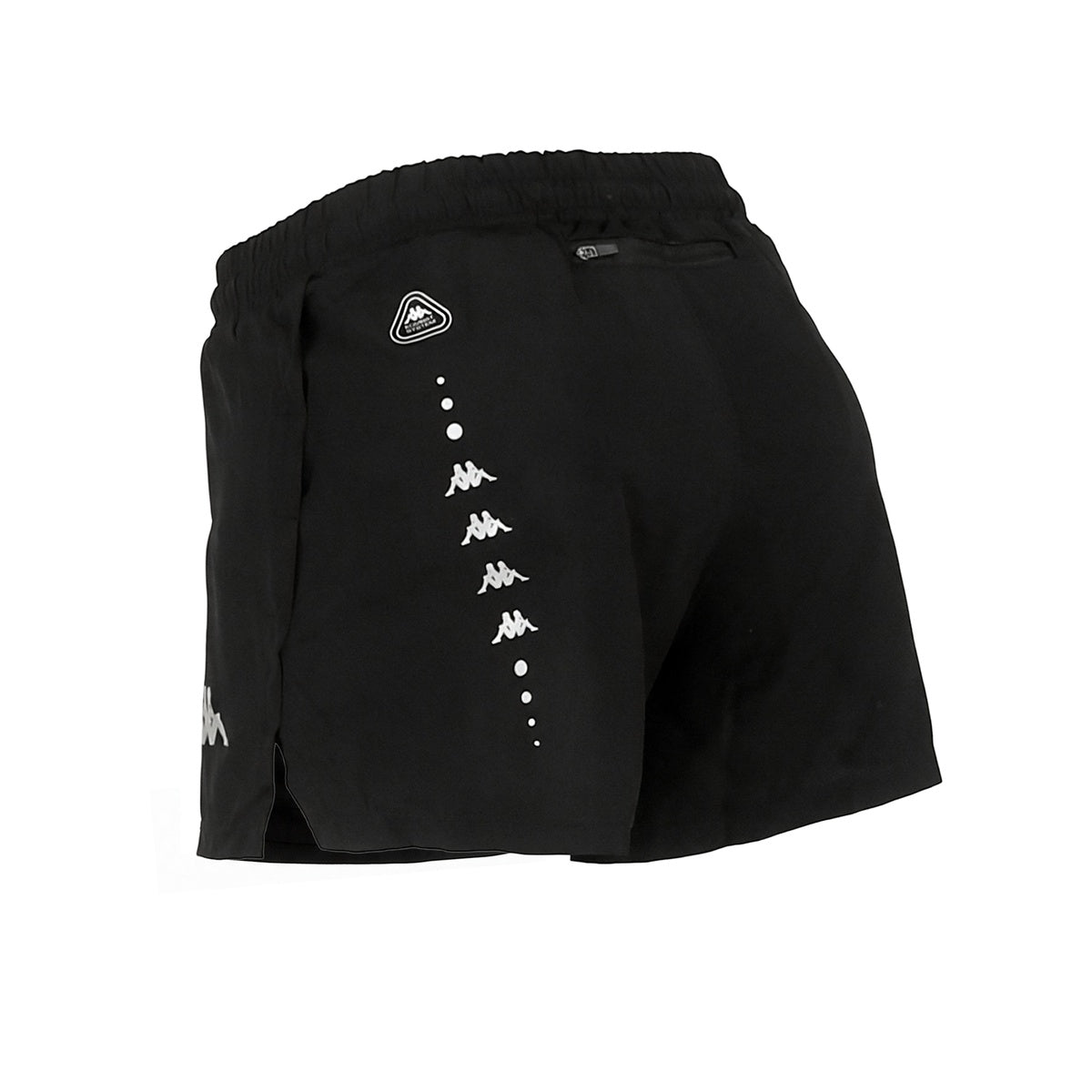 Short Con Calza Kappa De Running Fesab 2 Mujer Negra