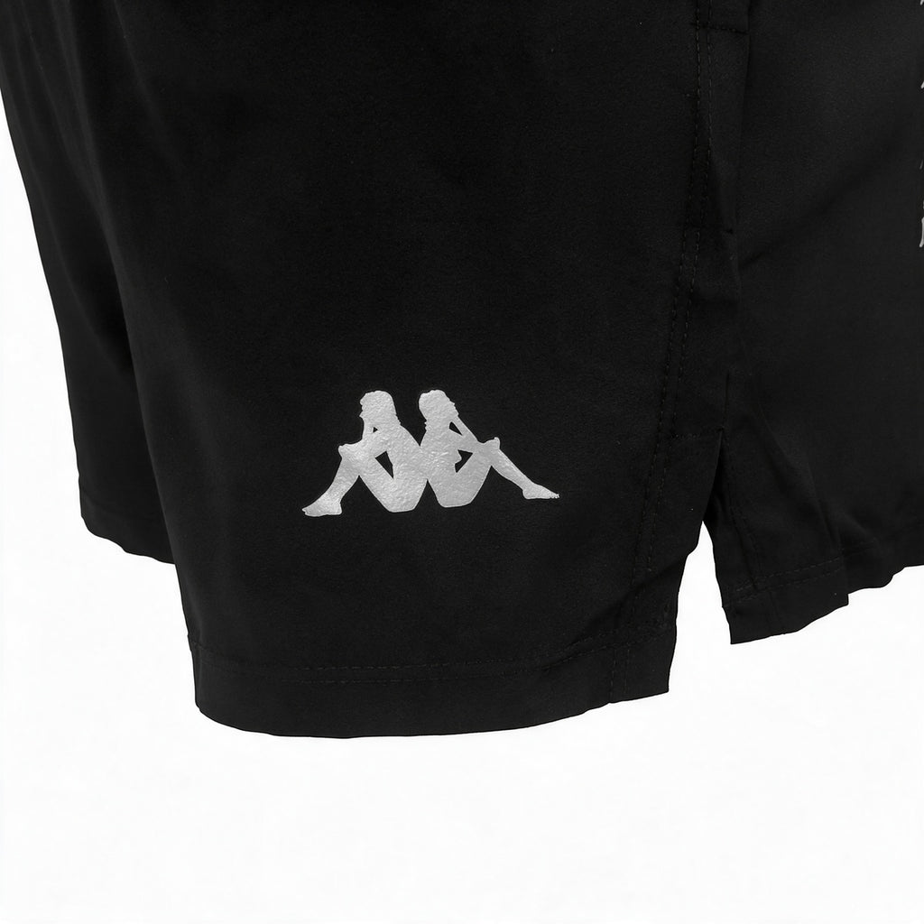 Short Con Calza Kappa De Running Fesab 2 Mujer Negra