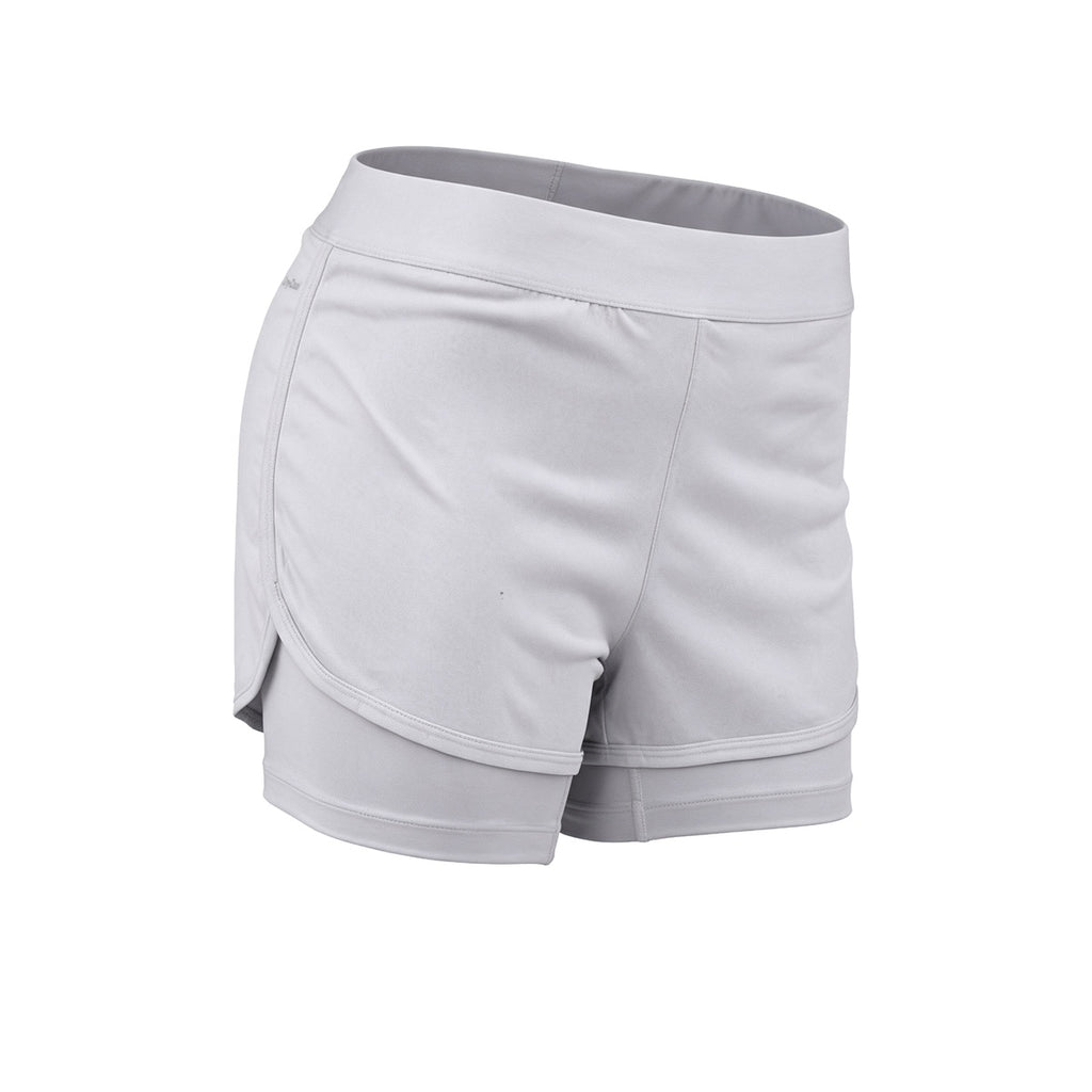 Short Con Calza Topper De Entrenamiento Core Mujer Gris