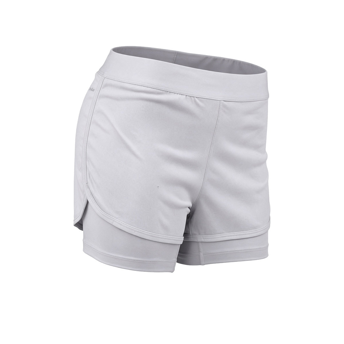 Short Con Calza Topper De Entrenamiento Core Mujer Gris