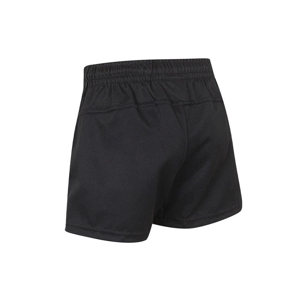 Short De Rugby Flash IRB Niño Niña Negro
