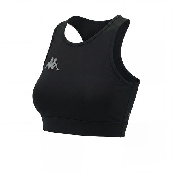 Top Kappa De Entrenamiento Agnes Mujer Negro