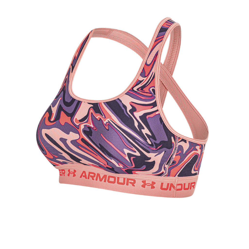 Top Under Armour Entrenamiento Mid Printed Mujer Rosa