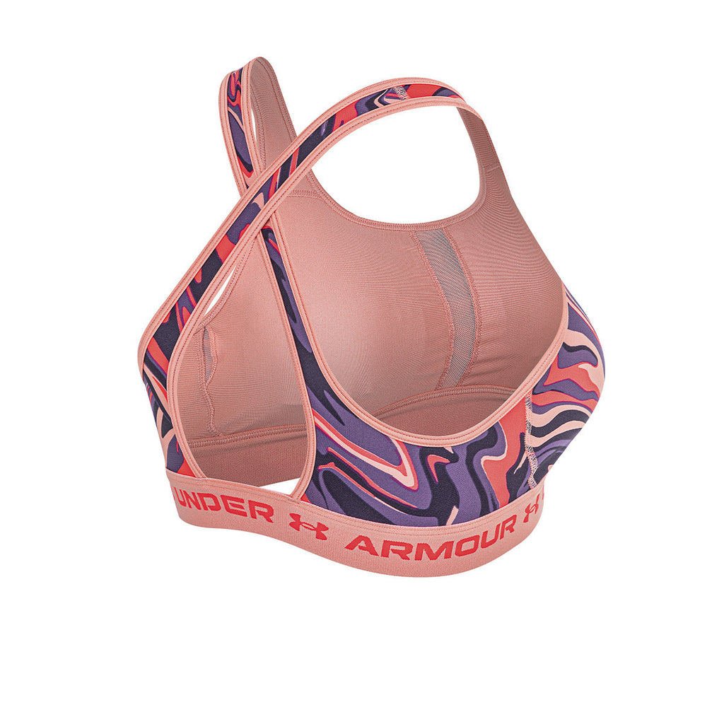 Top Under Armour Entrenamiento Mid Printed Mujer Rosa