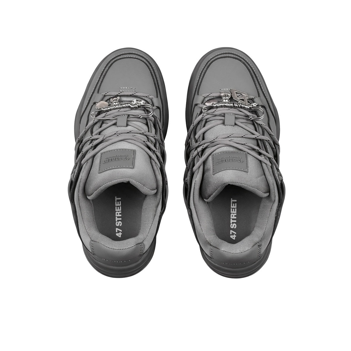 Zapatillas 47 Street Struck Mujer Gris