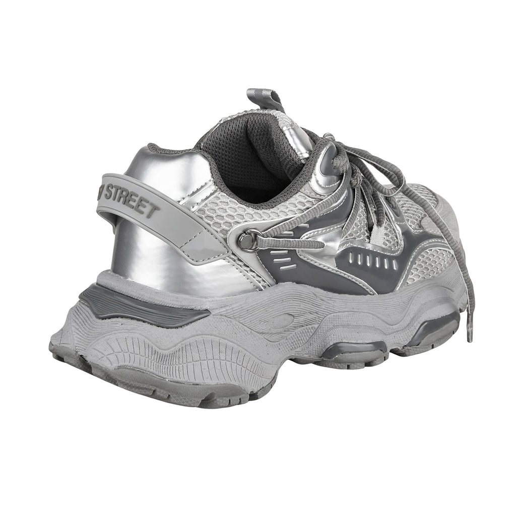 Zapatillas 47 Street Tempest Mujer Gris