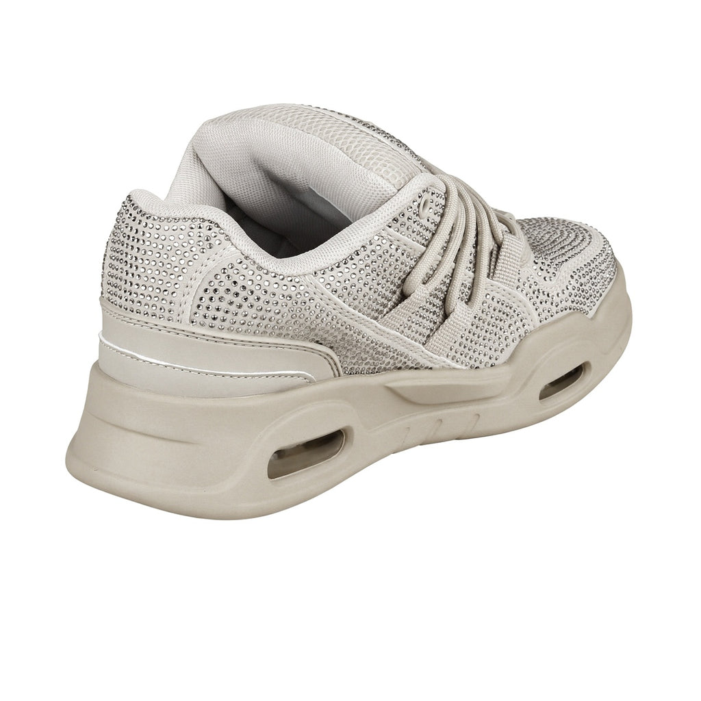 Zapatillas 47 Street Thrash Shine Mujer Gris