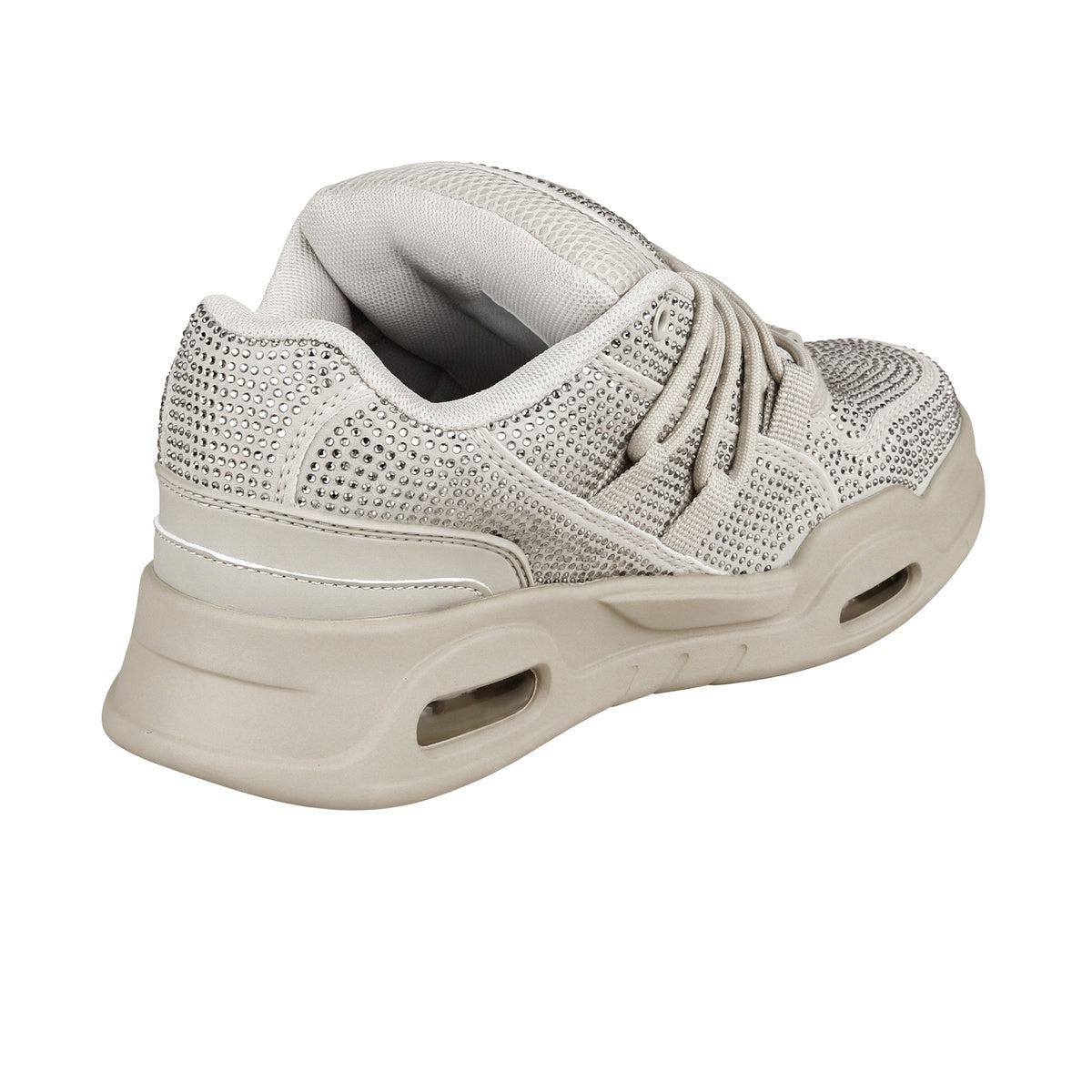 Zapatillas 47 Street Thrash Shine Mujer Gris