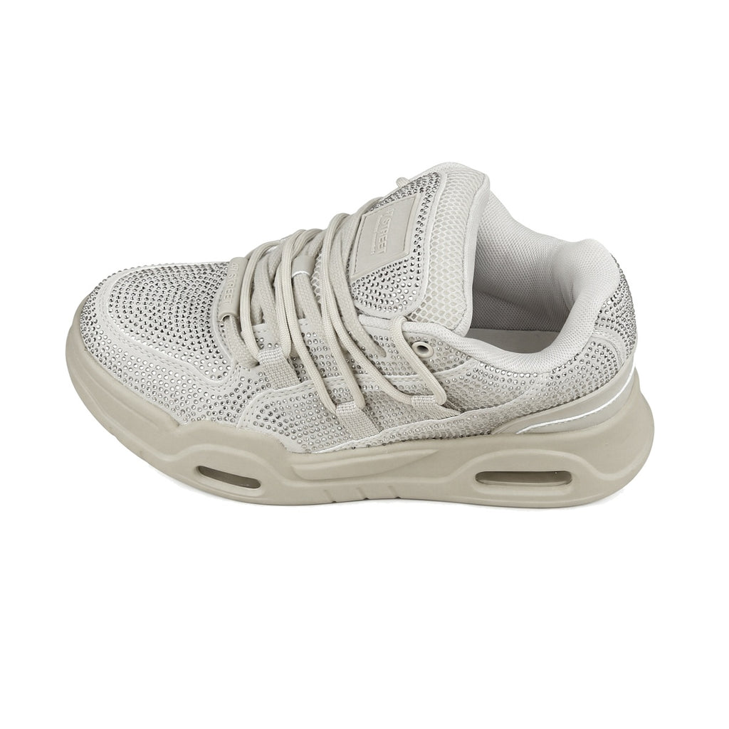 Zapatillas 47 Street Thrash Shine Mujer Gris