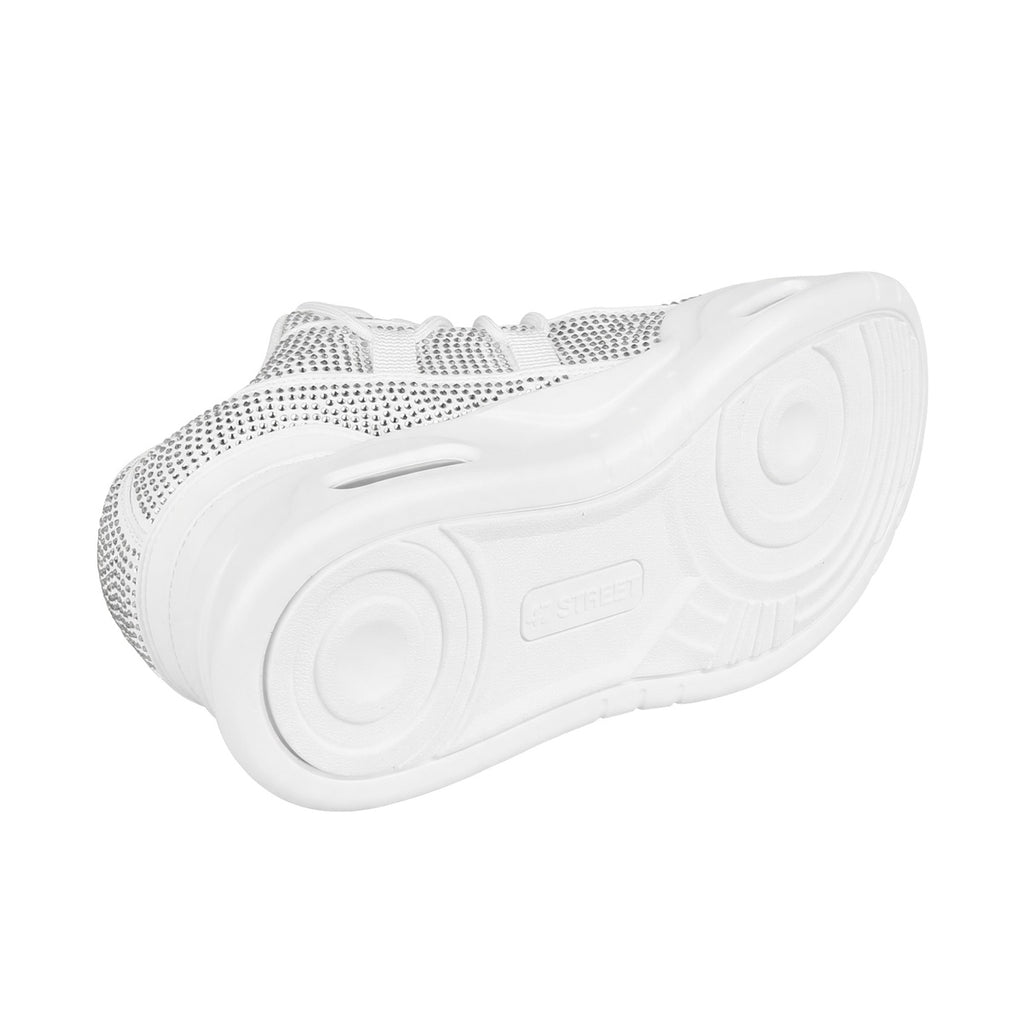 Zapatillas 47 Street Thrash Shine Mujer Blanca