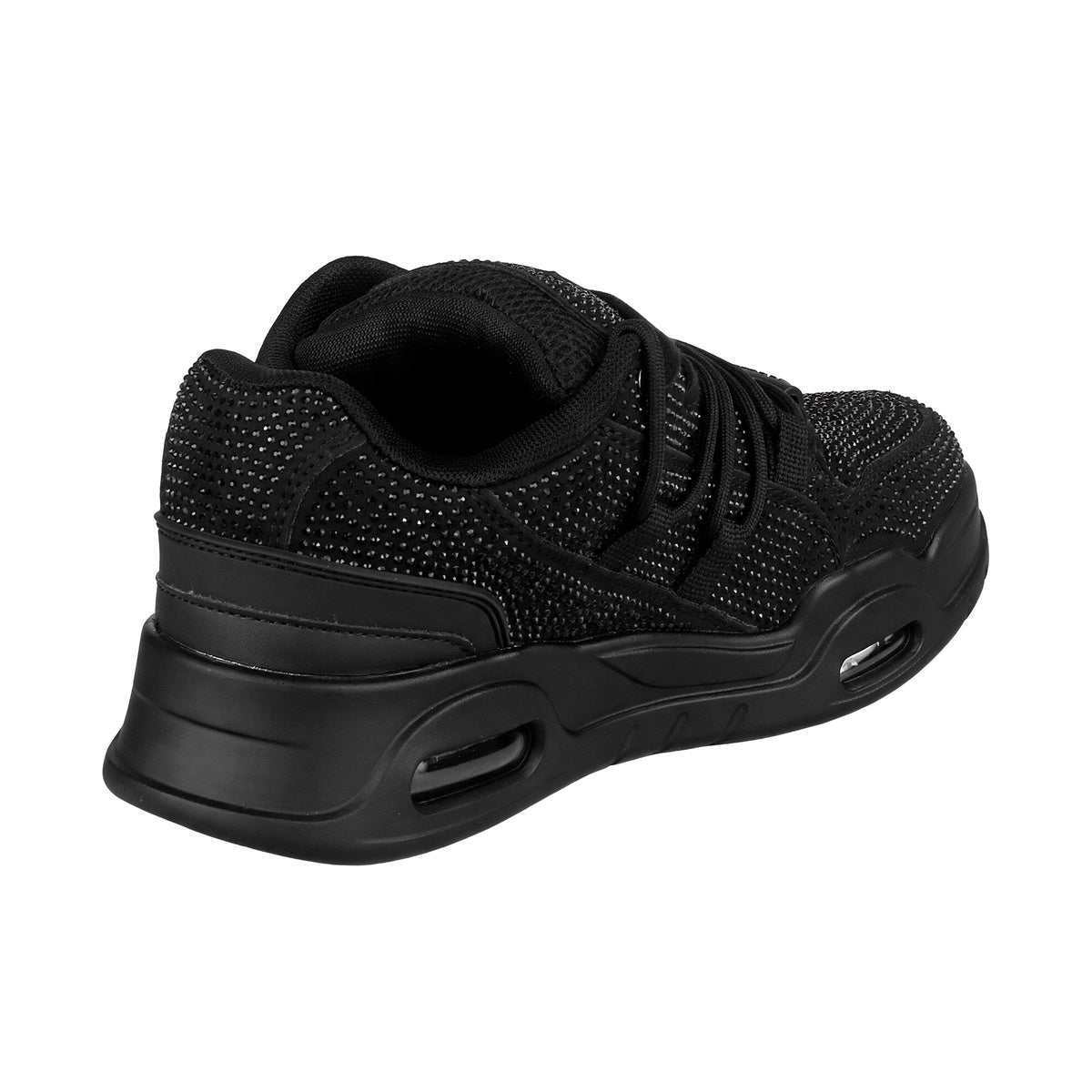 Zapatillas 47 Street Thrash Shine Mujer Negra