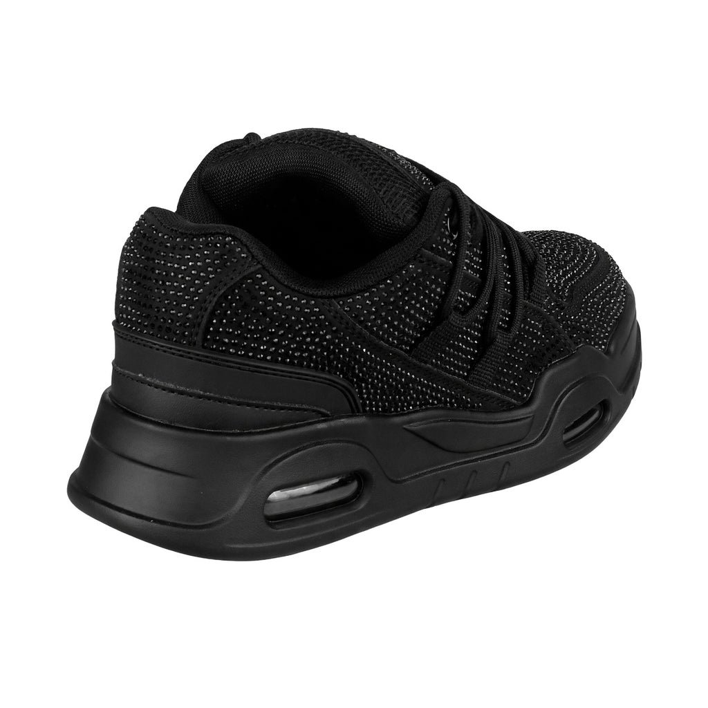 Zapatillas 47 Street Thrash Shine Mujer Negra