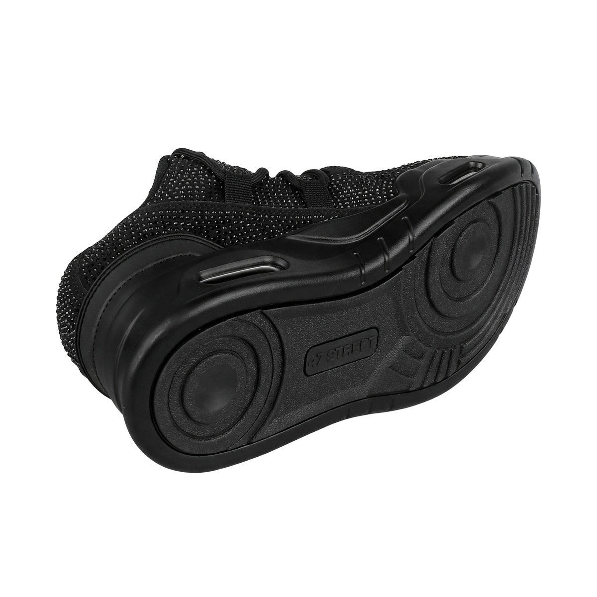 Zapatillas 47 Street Thrash Shine Mujer Negra