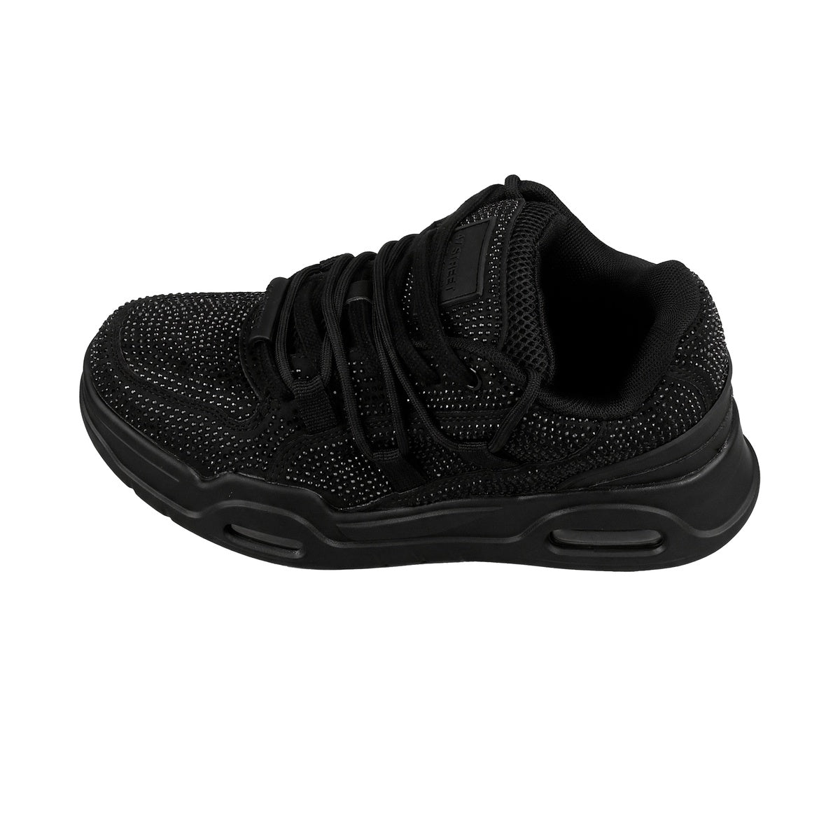 Zapatillas 47 Street Thrash Shine Mujer Negra