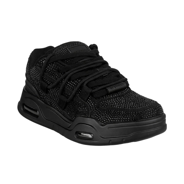 Zapatillas 47 Street Thrash Shine Mujer Negra