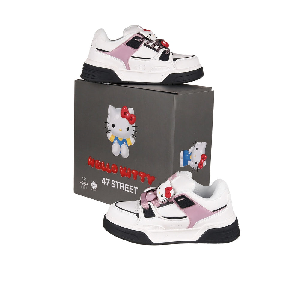 Zapatillas 47 Street X Hello Kitty Balloon Mujer Blanca