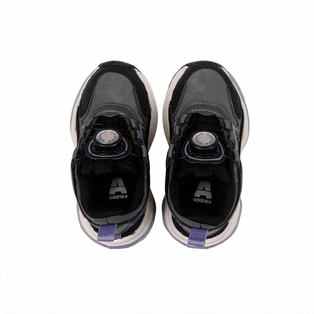Zapatillas Con Luces Addnice Deportiva Neon Cricket Niña Gris