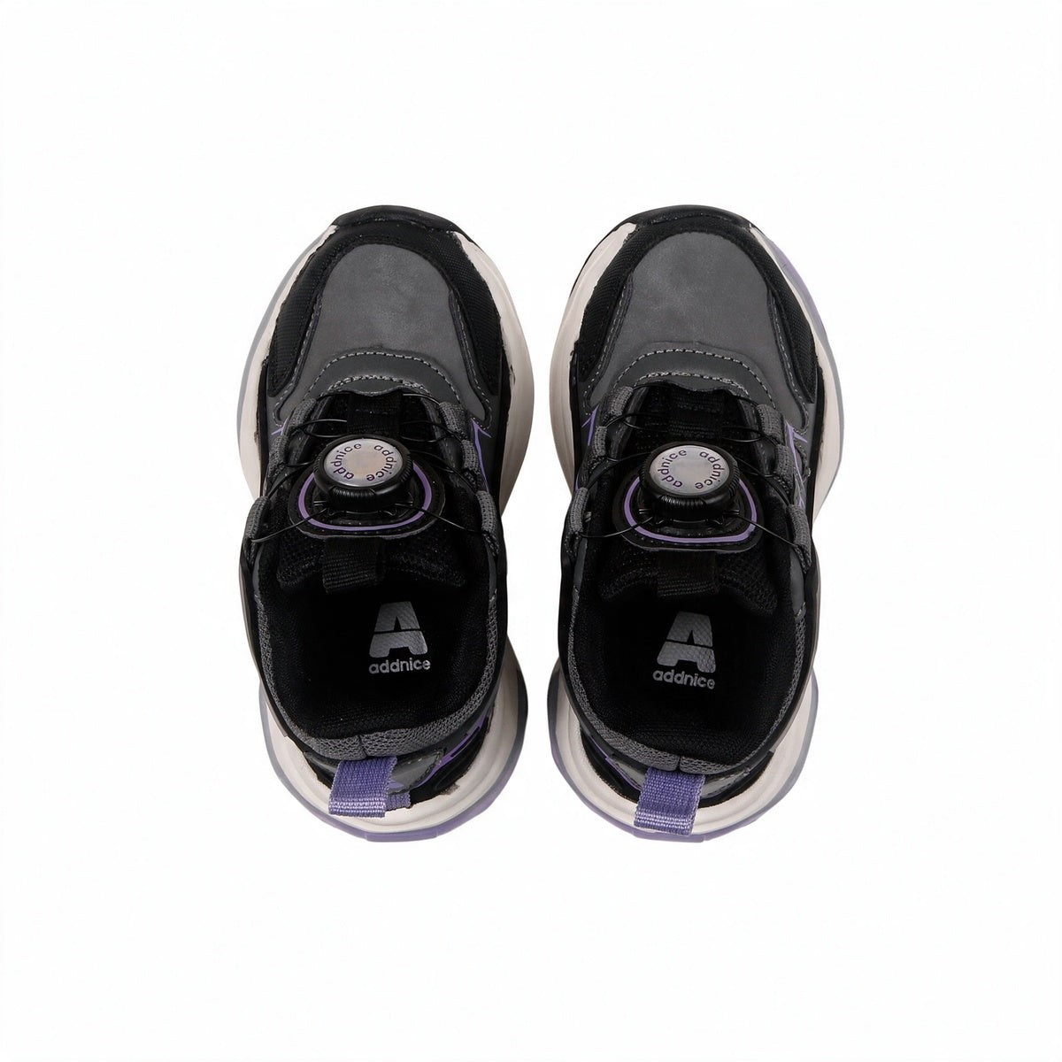 Zapatillas Con Luces Addnice Deportiva Neon Cricket Niña Gris