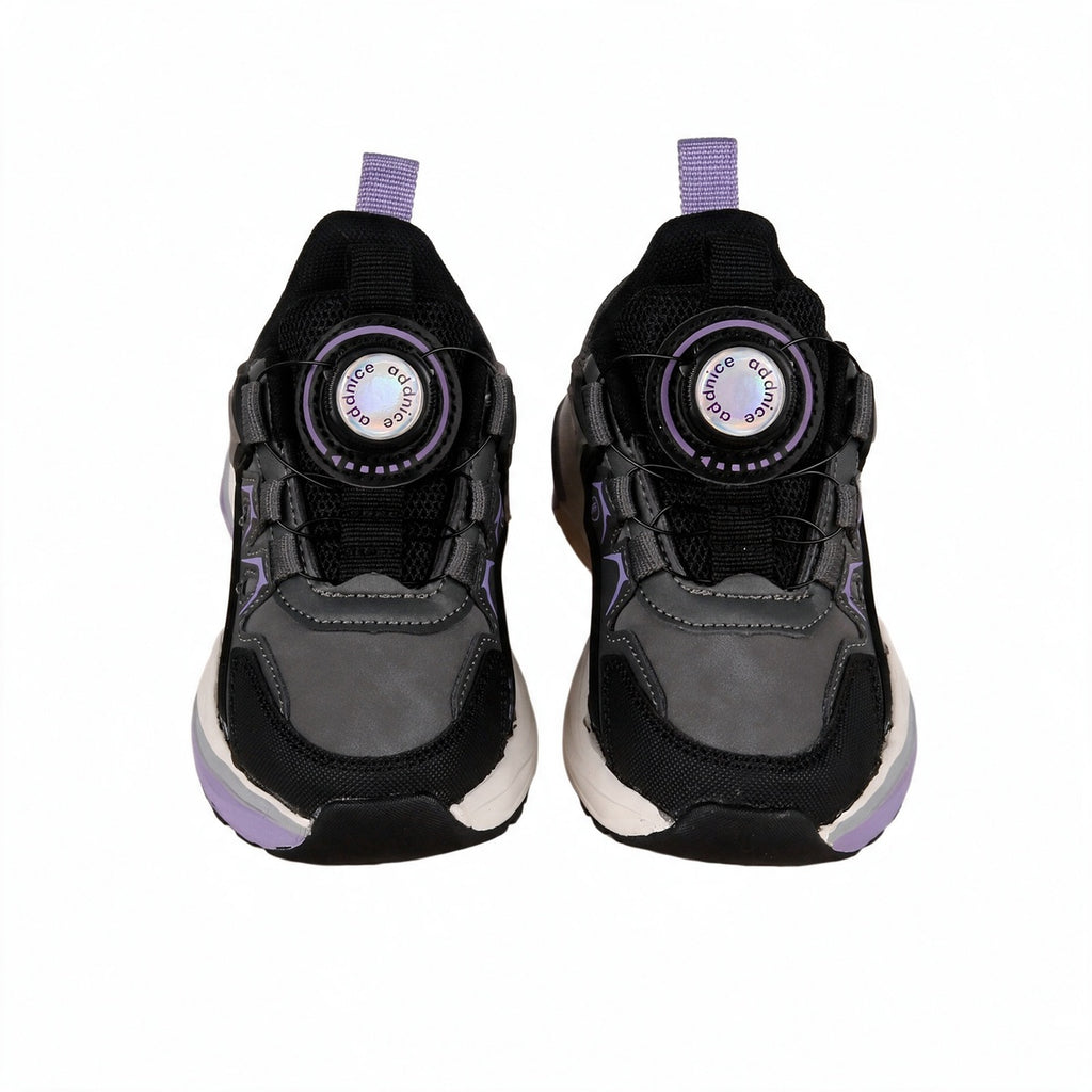 Zapatillas Con Luces Addnice Deportiva Neon Cricket Niña Gris