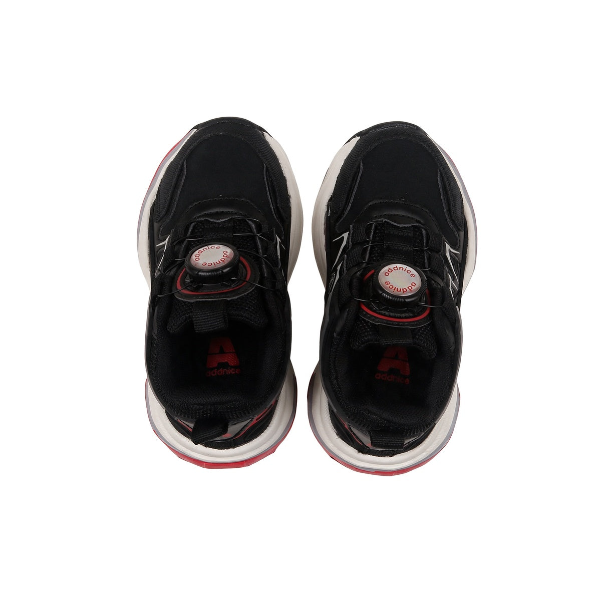 Zapatillas Con Luces Addnice Deportiva Neon Cricket Niño Niña Negra